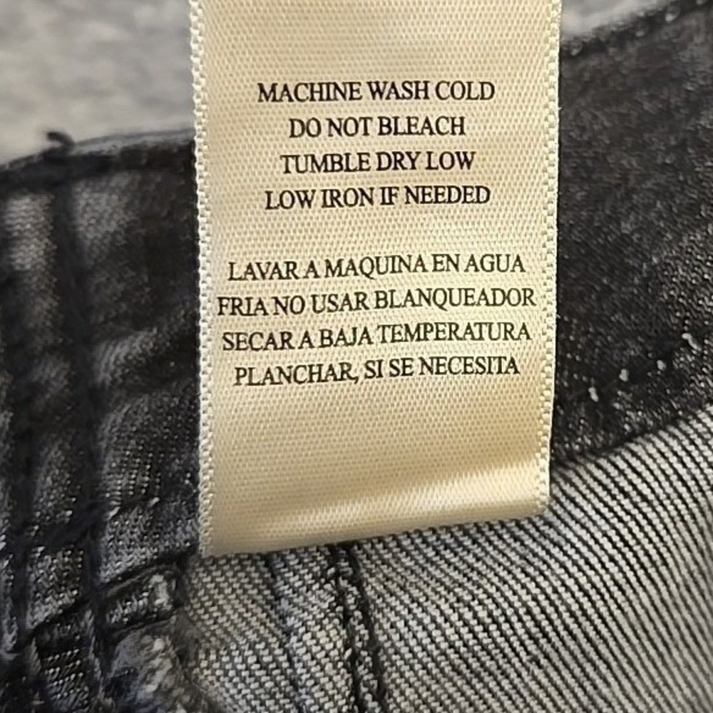 Altar'd State Nico Wide Leg Jeans 32 High Waist Pintuck Seam Acid Wash Black - Picture 10 of 11